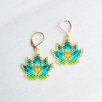Lotus Flower Earrings