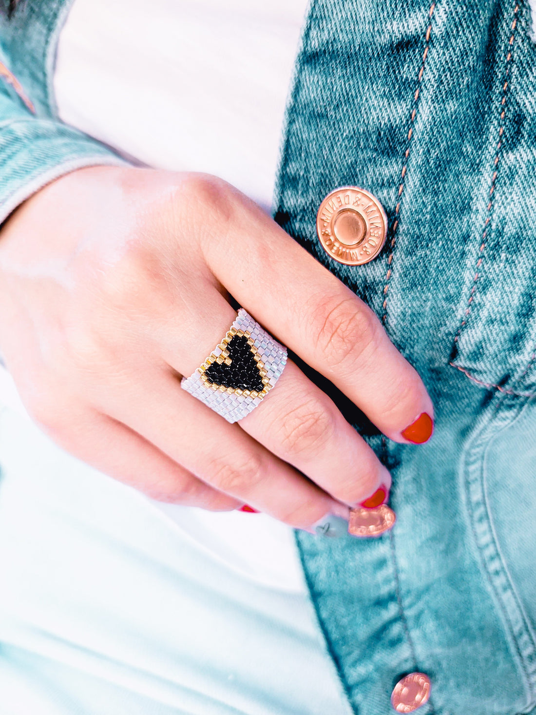 Love heart ring