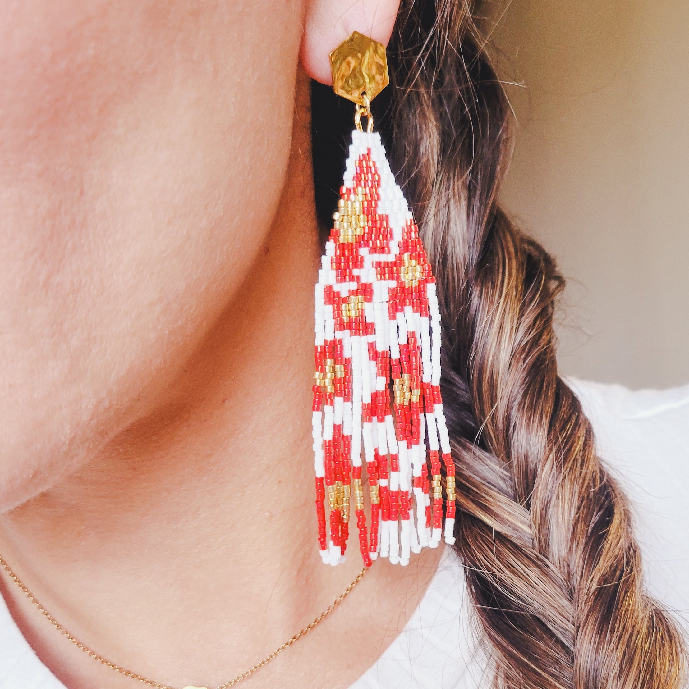 Cherry blossom Fringe Earrings