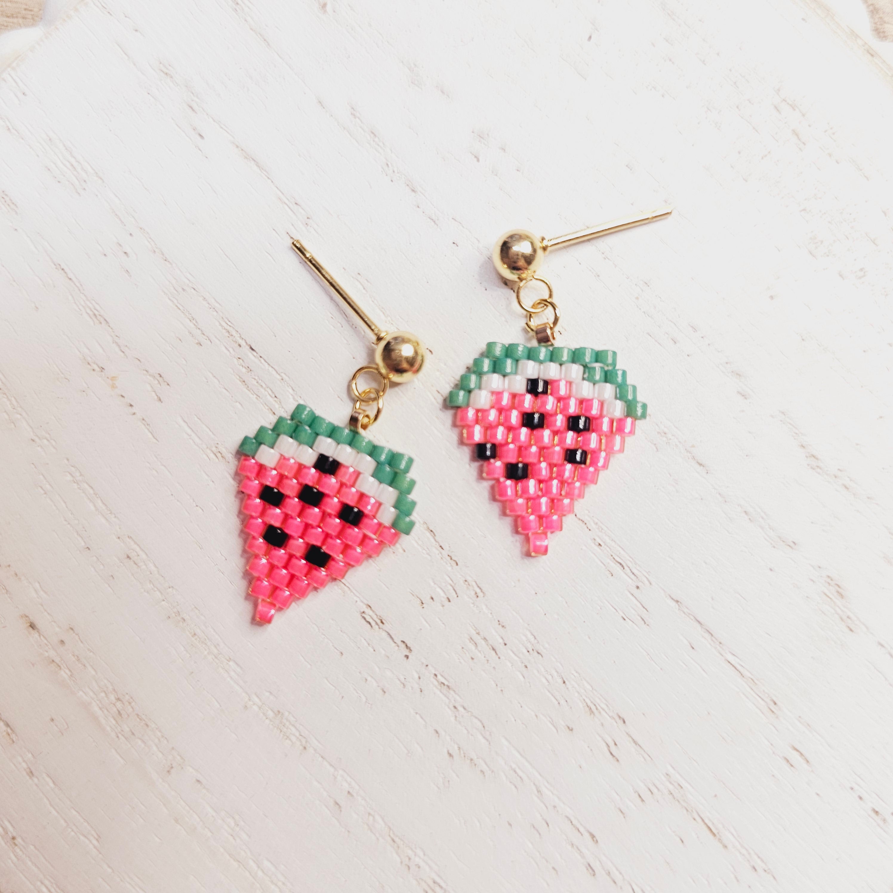 Watermelon Slice Earrings