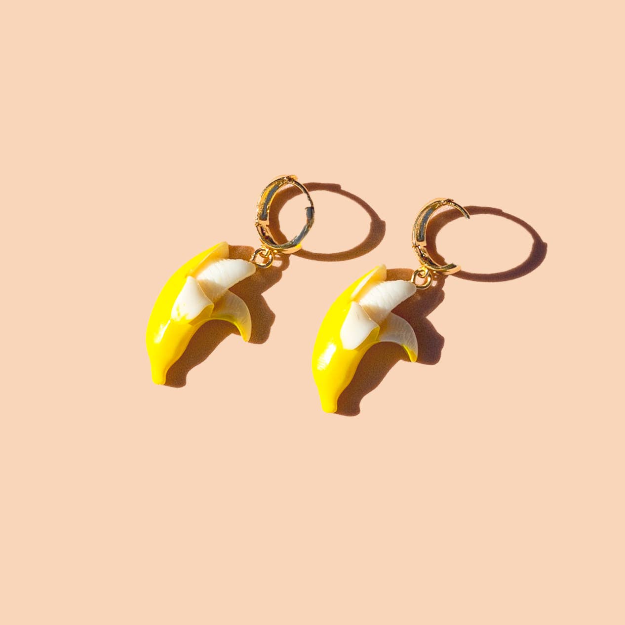 Gwen Hoop  Banana Earrings