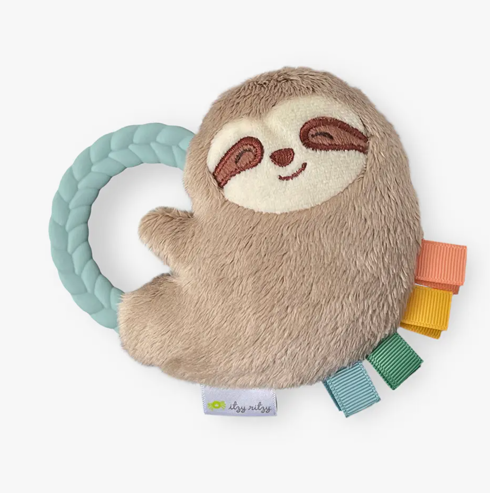 Plush Rattle Pal with Teether Sloth