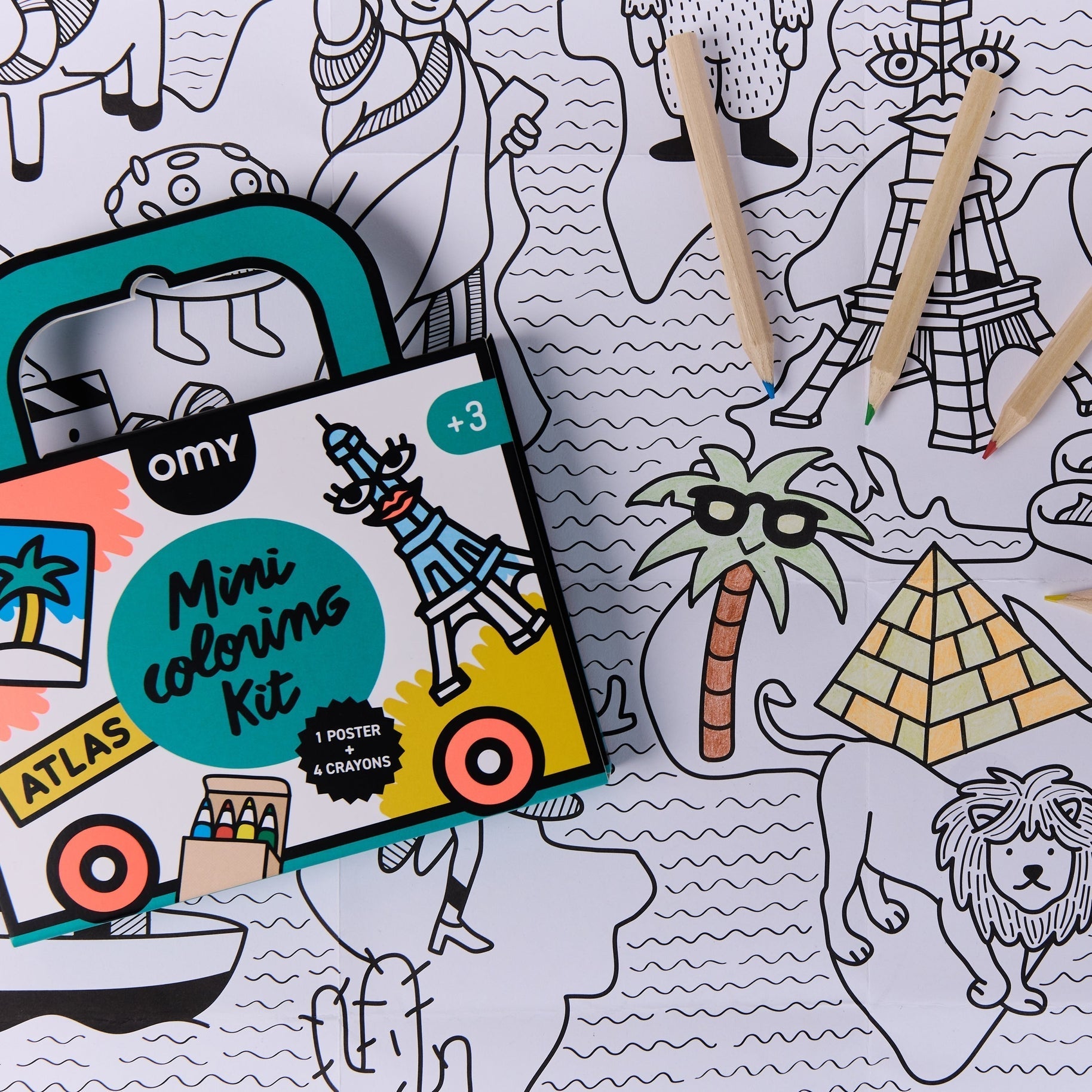Mini Pocket Coloring - Atlas