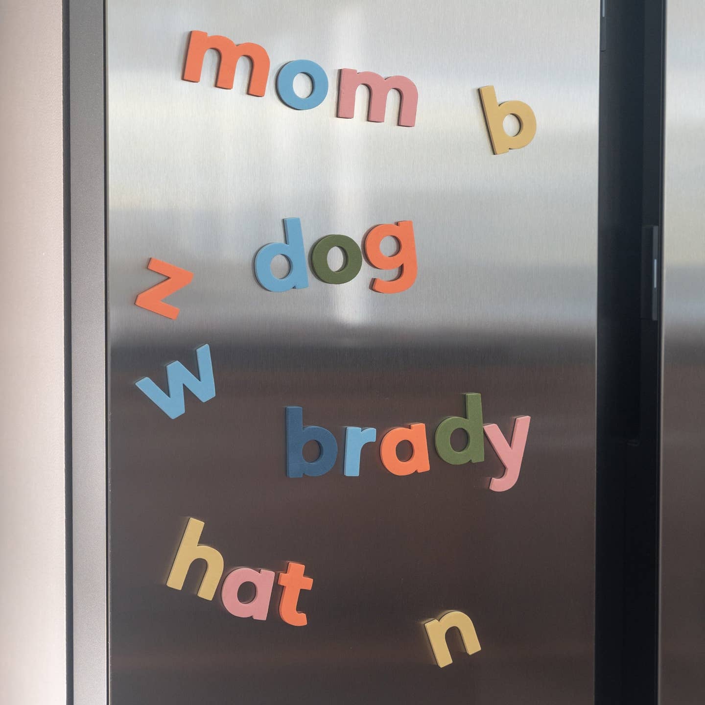2 75pc Lowercase Magnetic Letters in Rainbow Mod