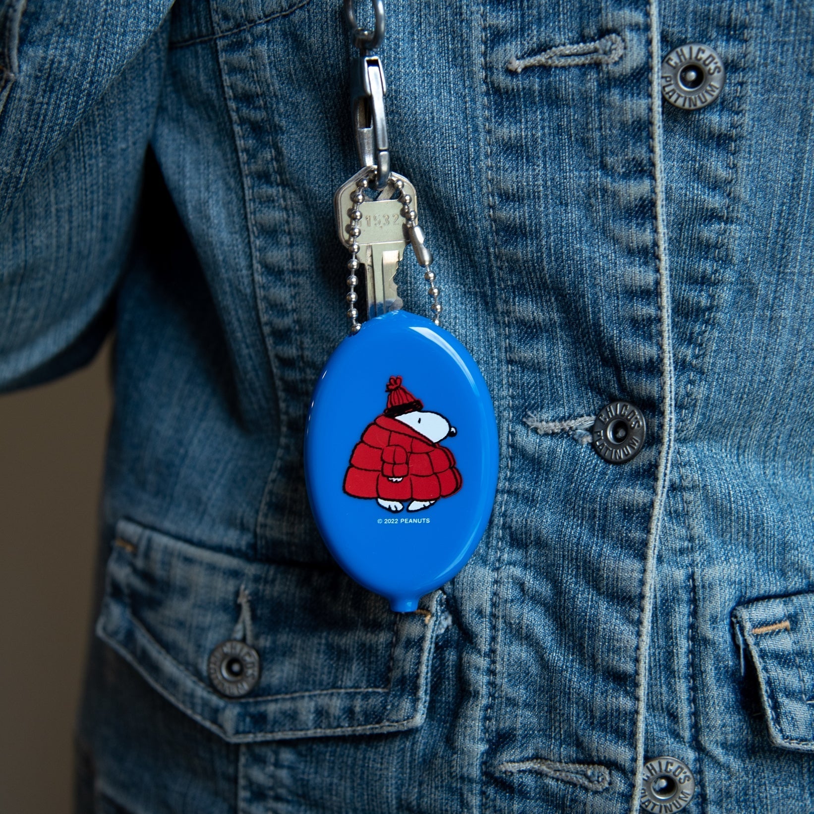 3P4 X Peanuts? - Snoopy Puffy Coat Coin Pouch