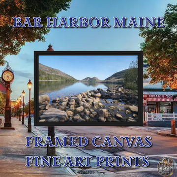 Turn Blank Walls into Stunning Views: 18x12¡± Bar Harbor Maine Framed Canvas!