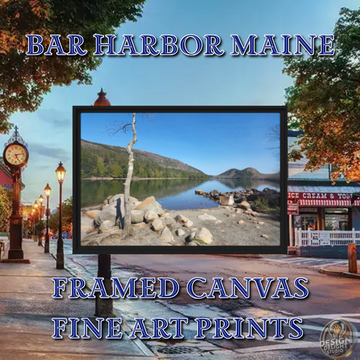 Transform Any Room with This Stunning 18x12¡± Bar Harbor Maine Framed Canvas!