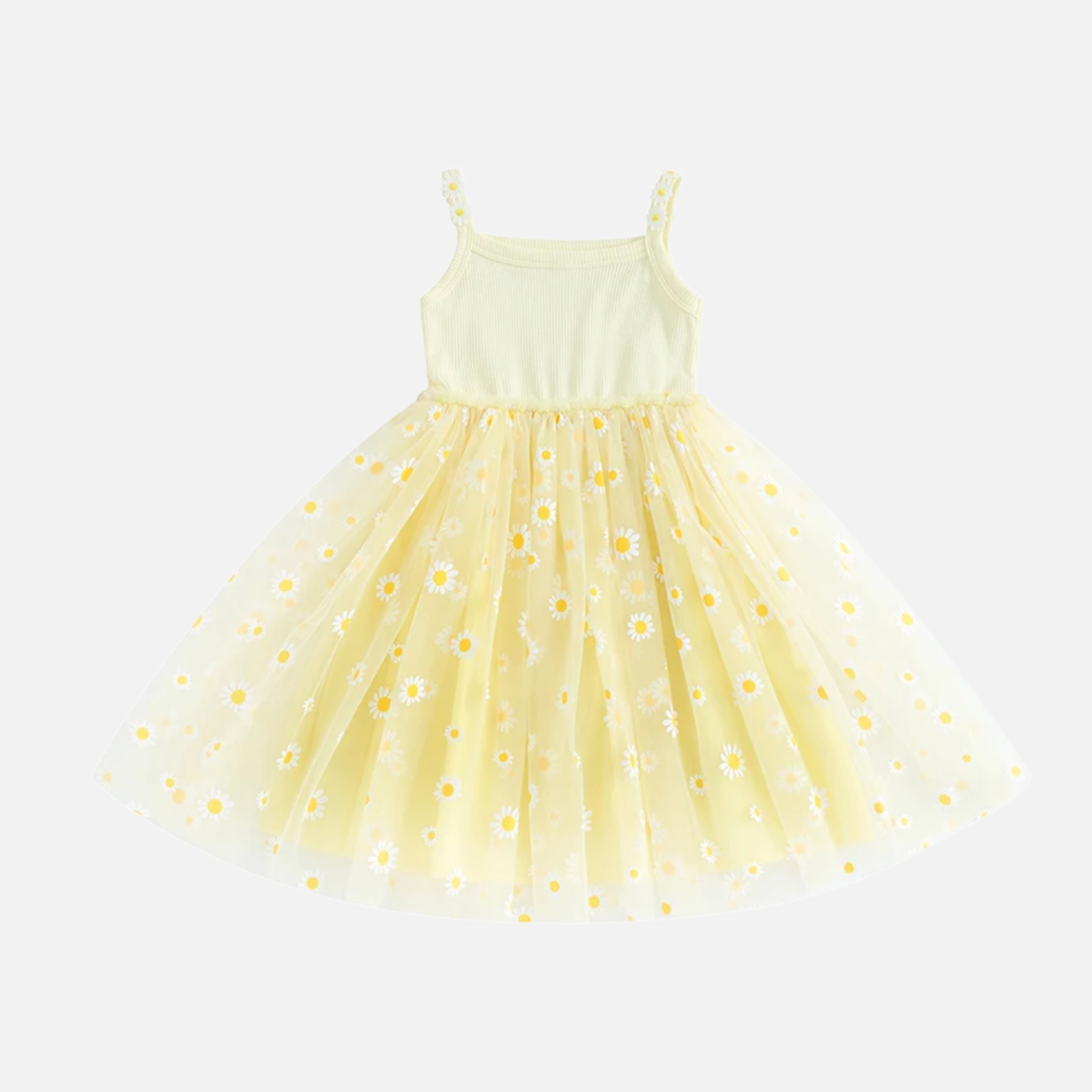 Pastel Floral Tulle Dress