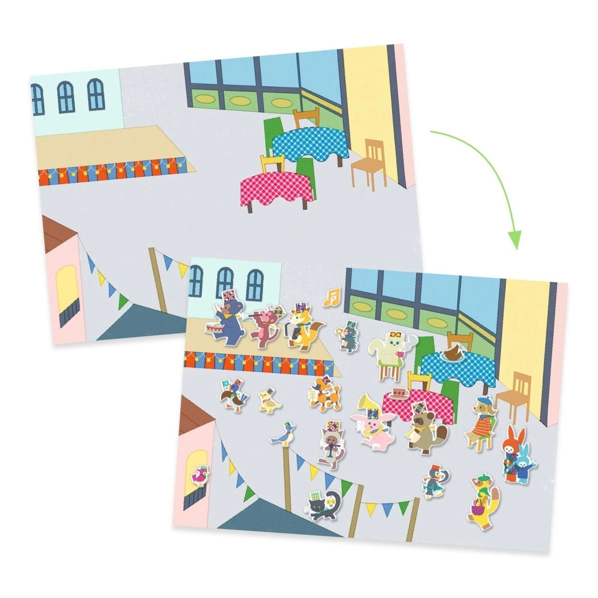 Marching Band Reusable Sticker Set for Kids ¨C Creative Scene Play (Ages 3+)