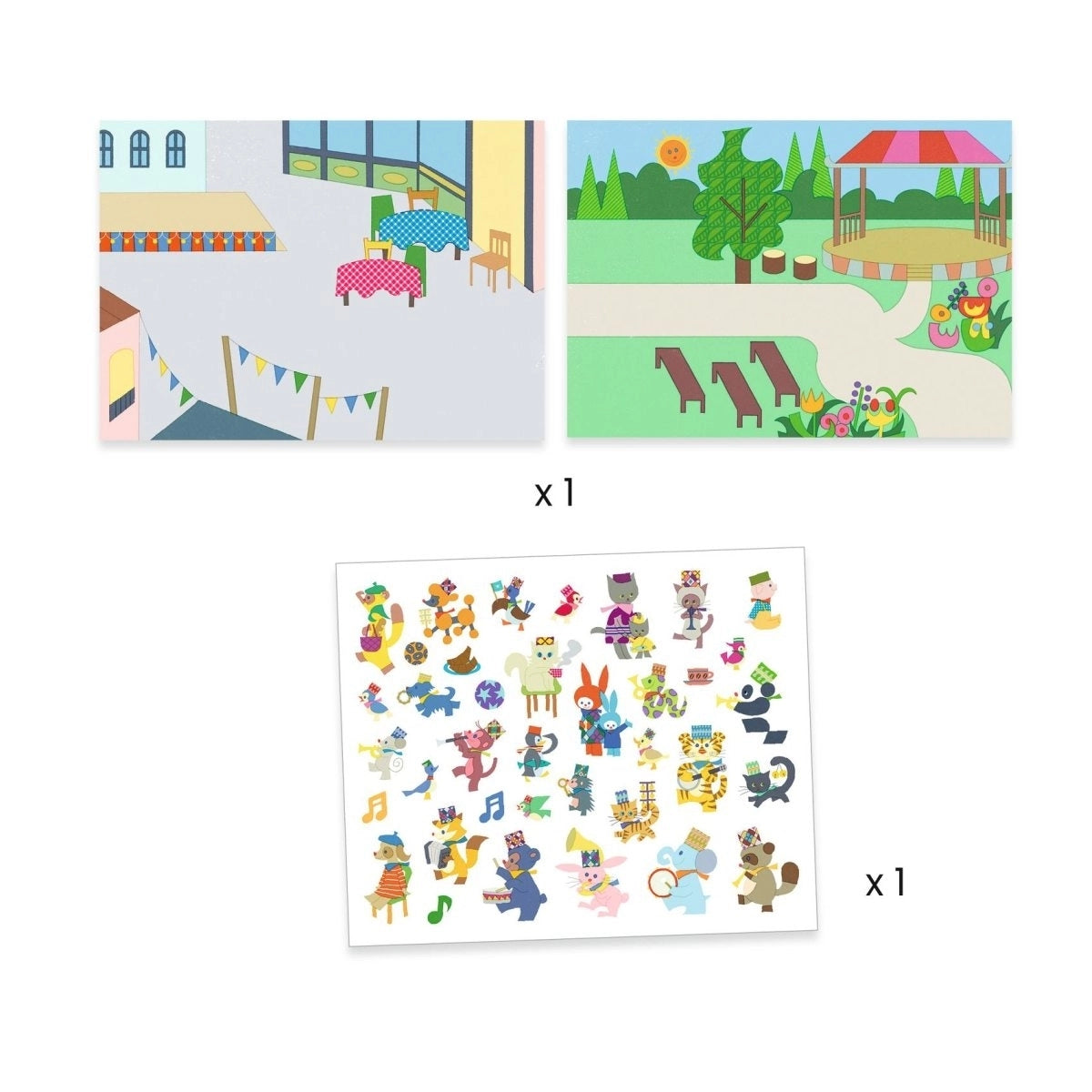 Marching Band Reusable Sticker Set for Kids ¨C Creative Scene Play (Ages 3+)
