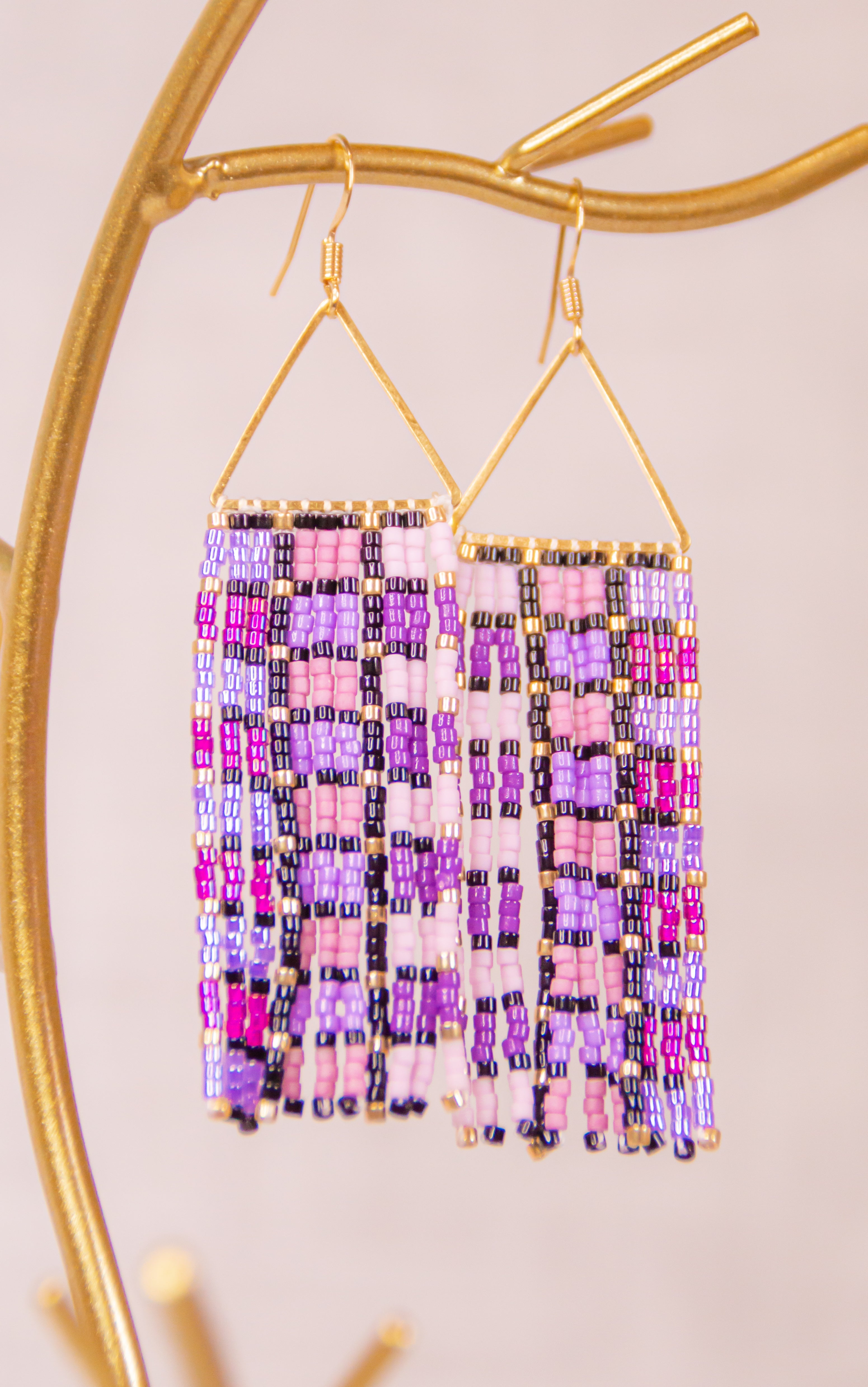 Lola fringe beaded Earrings