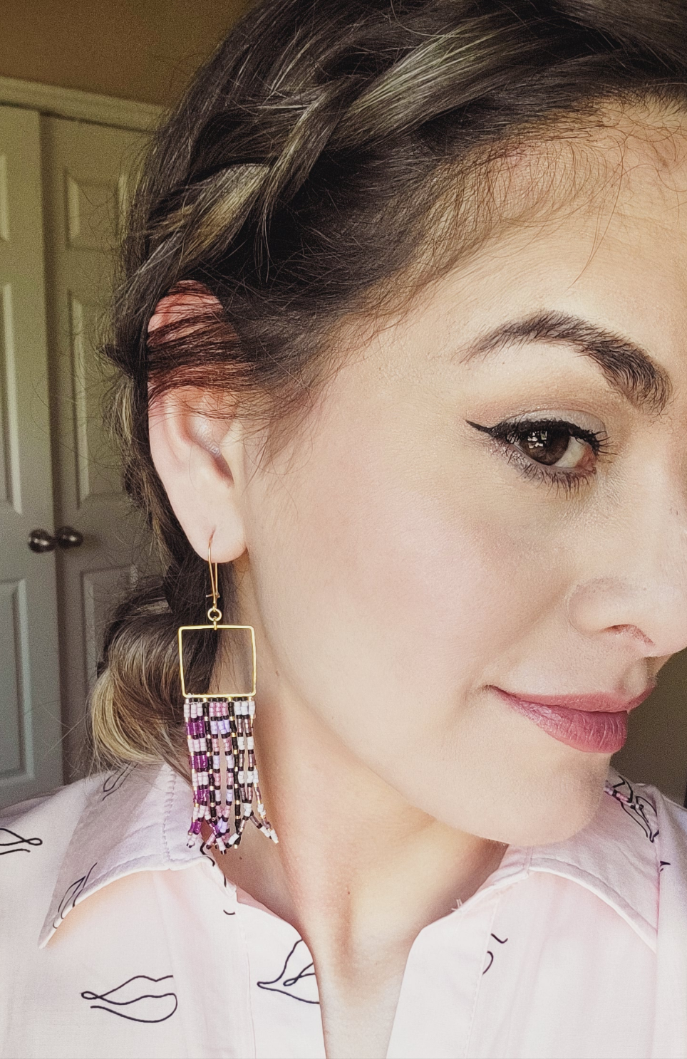 Lola fringe beaded Earrings