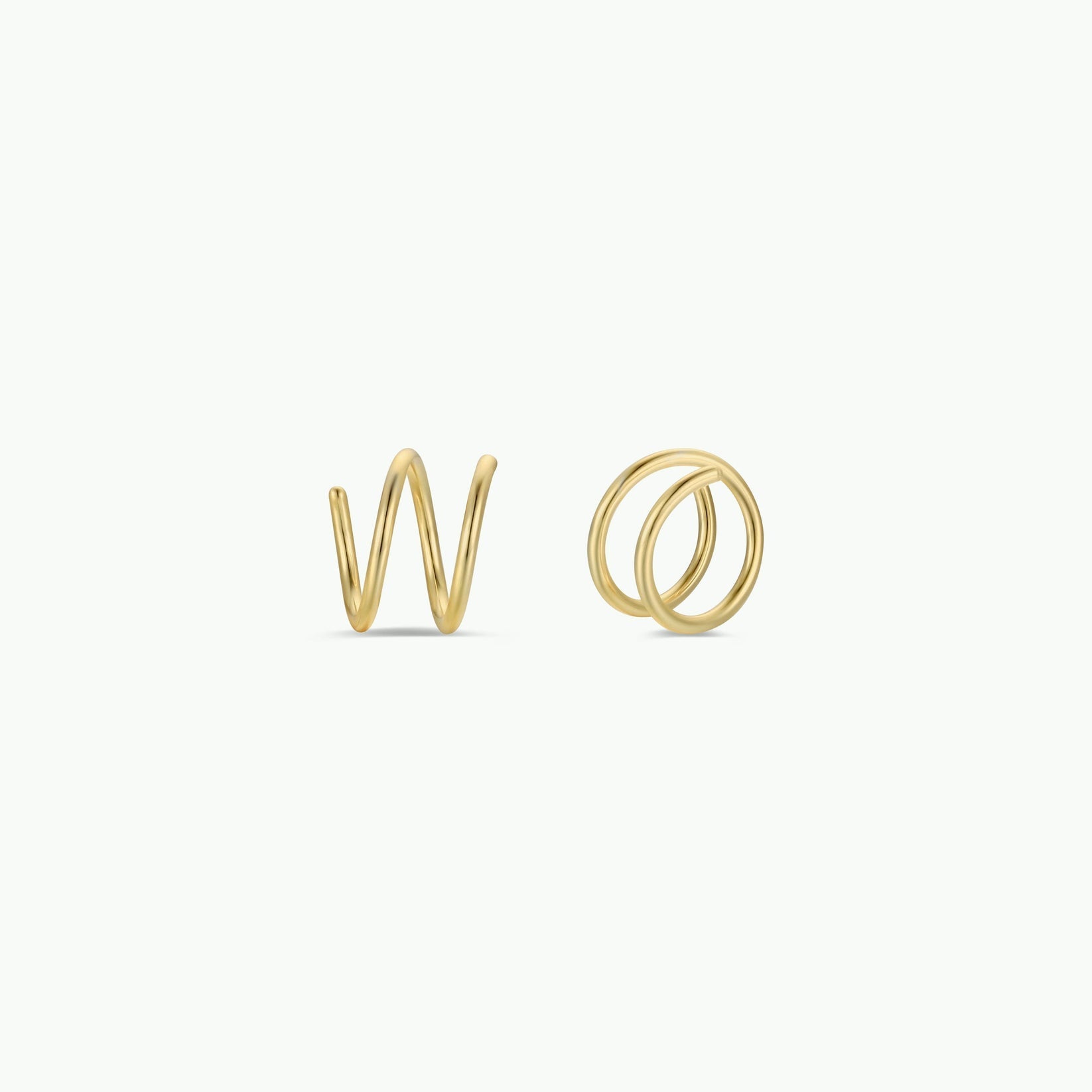 Minimalist - Spiral - Gold Earrings
