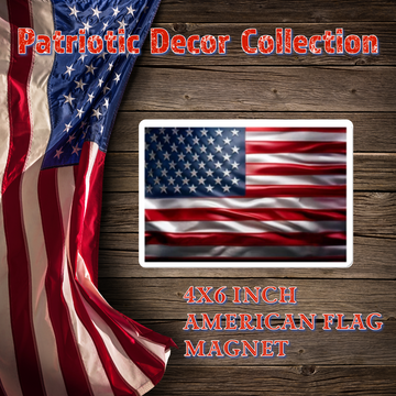 Show Your Pride: Premium 4x6 American Flag Magnet for a Bold Statement!
