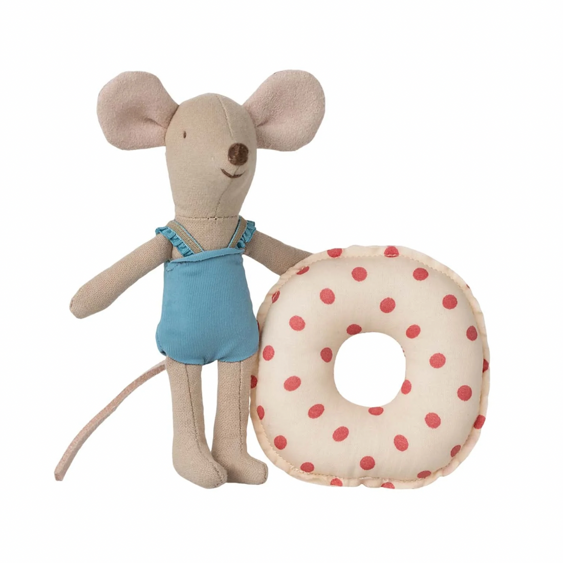 Beach mouse with float, Little sister - Red dot