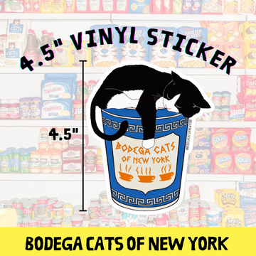 Bodega Cats of New York 4.5 Sticker (Classic)