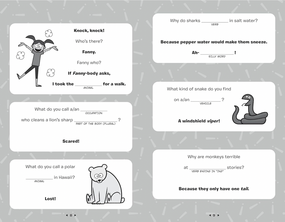 The Mad Libs Silly, Hilariously  Funny, Belly-Busting Joke Book