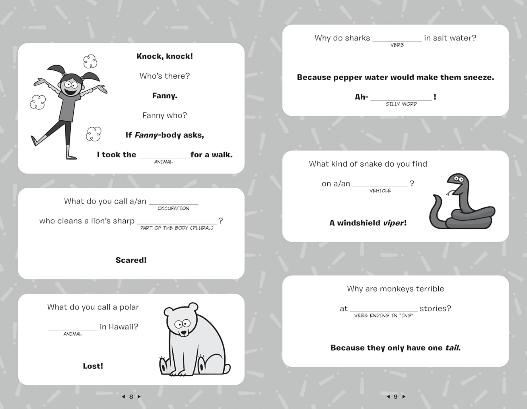 The Mad Libs Silly, Hilariously  Funny, Belly-Busting Joke Book