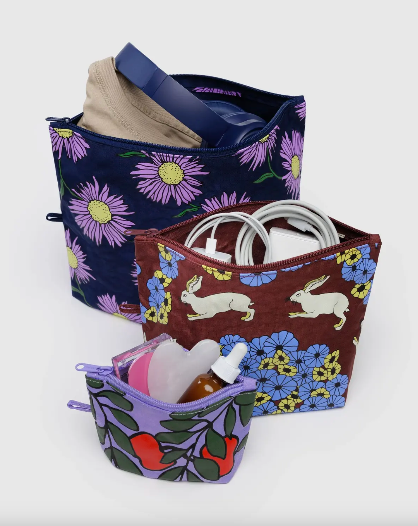 Go Pouch Set - Night Orchard
