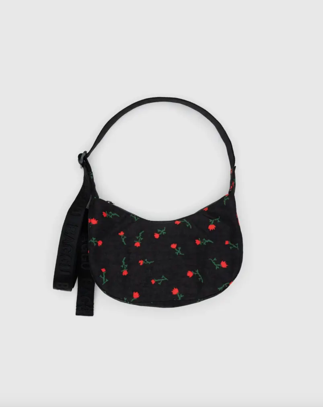 Small Nylon Crescent Bag - Painted Wildflower