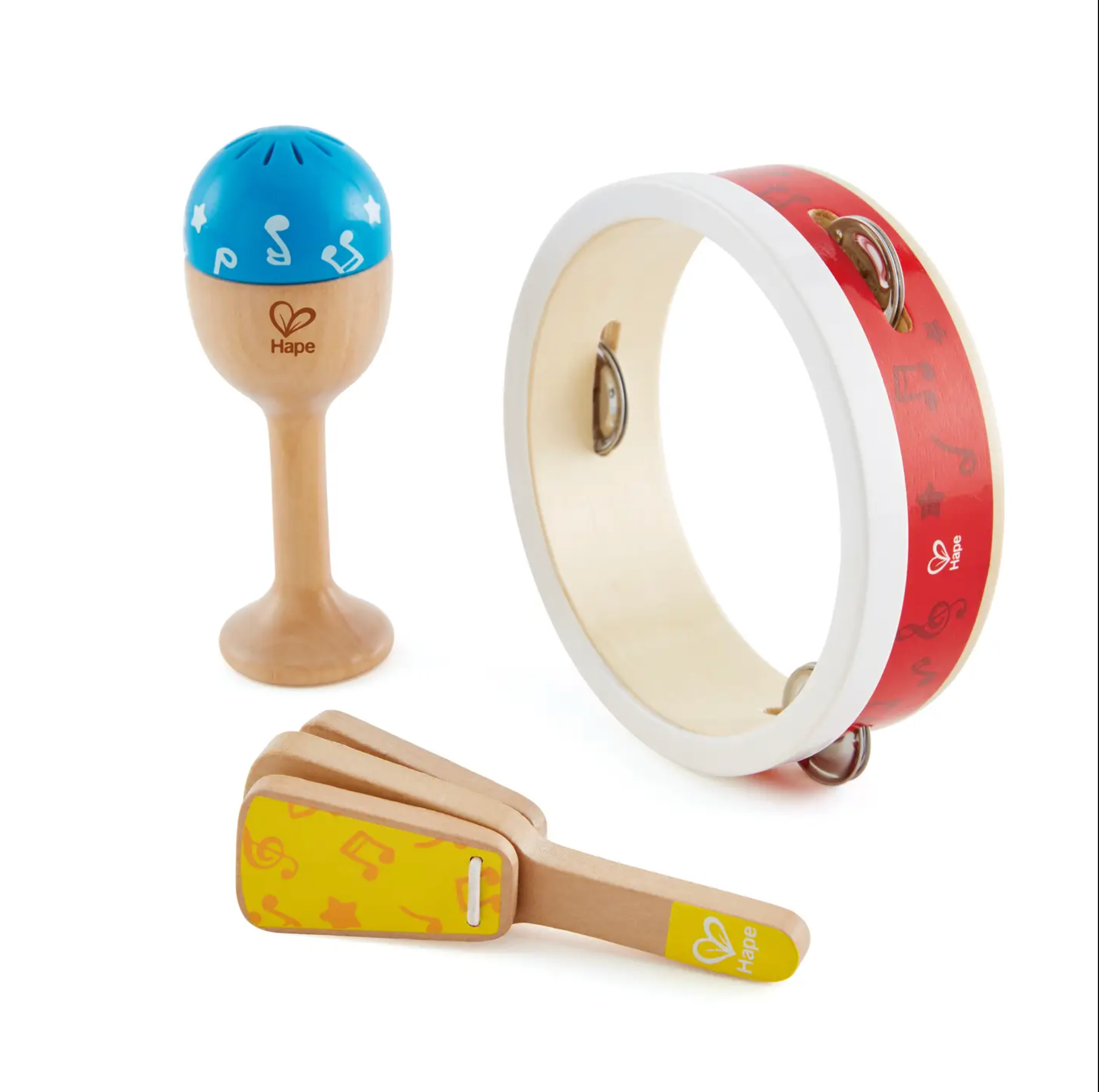 Beginner¡¯s Percussion Set-3-Piece Wooden Toy Instrument