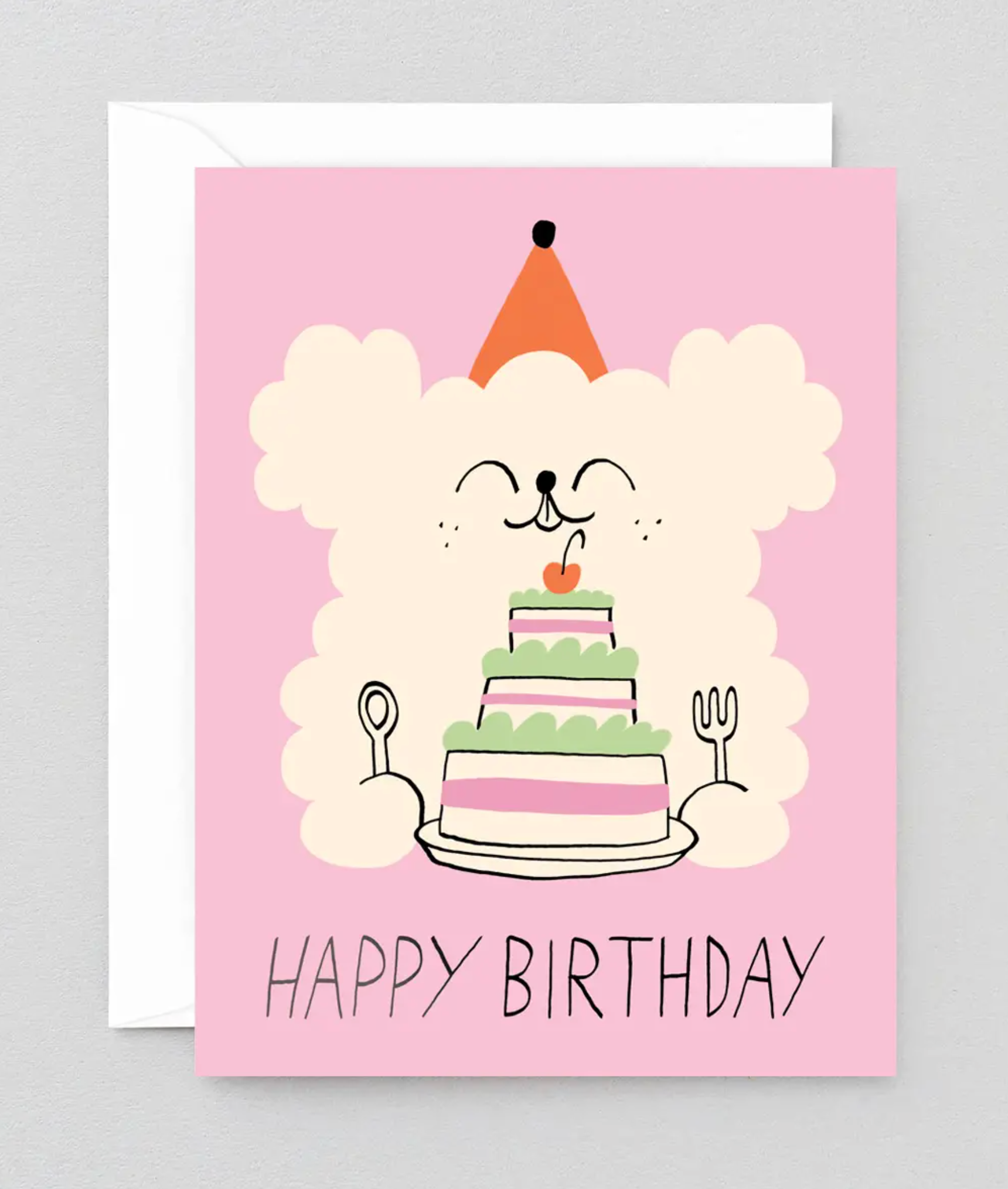 Happy Birthday Dog & Cake Card