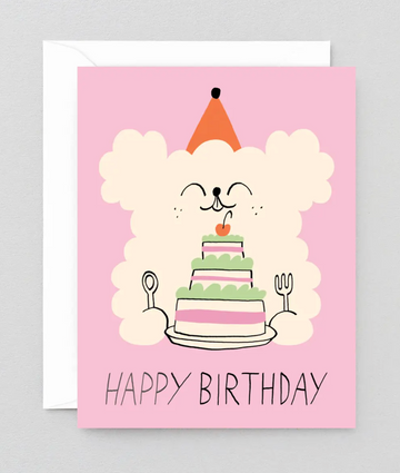 Happy Birthday Dog & Cake Card