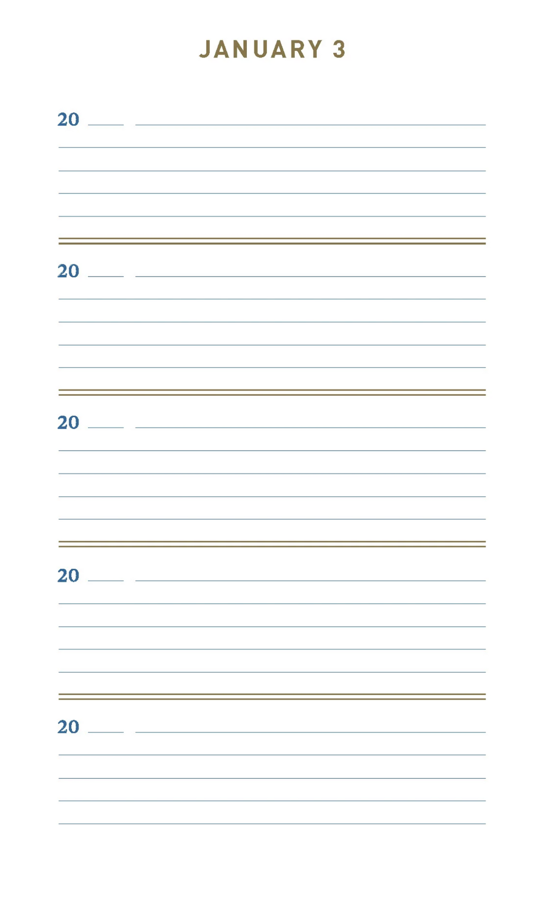Denim One Line A day: A Five-Year Memory Book