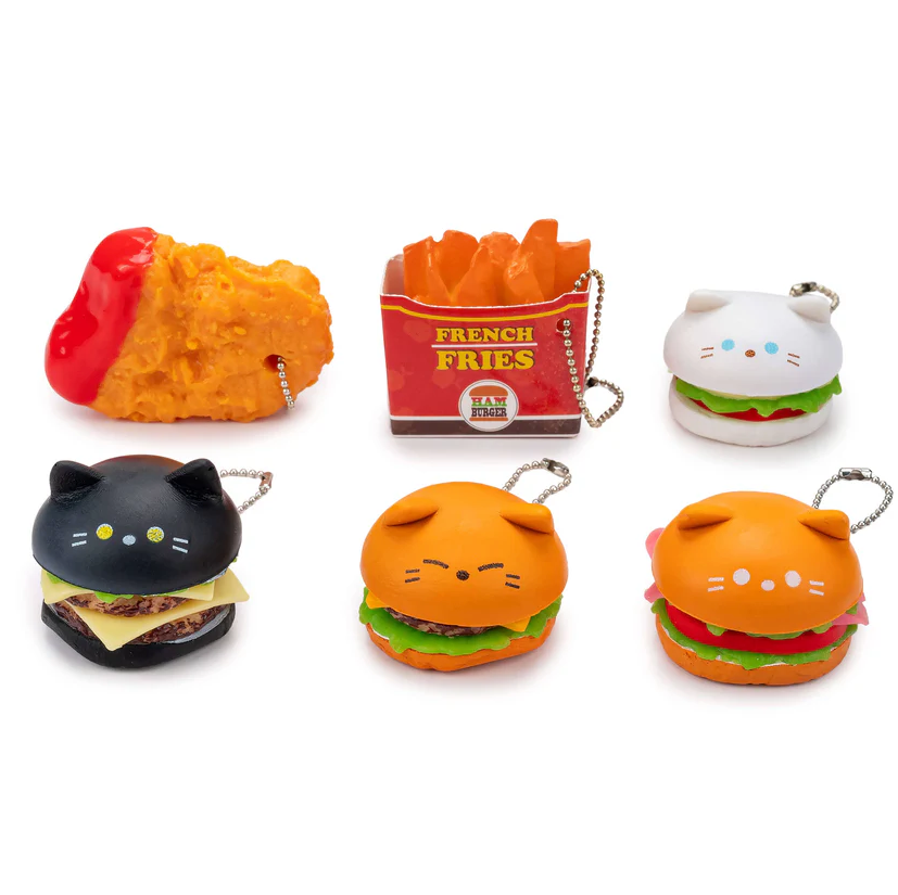 Fluffy Kitty Burger Mascot Collectible Capsule