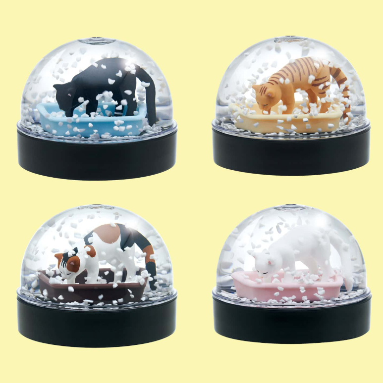 Cat Litter Snow Globe Blind Box