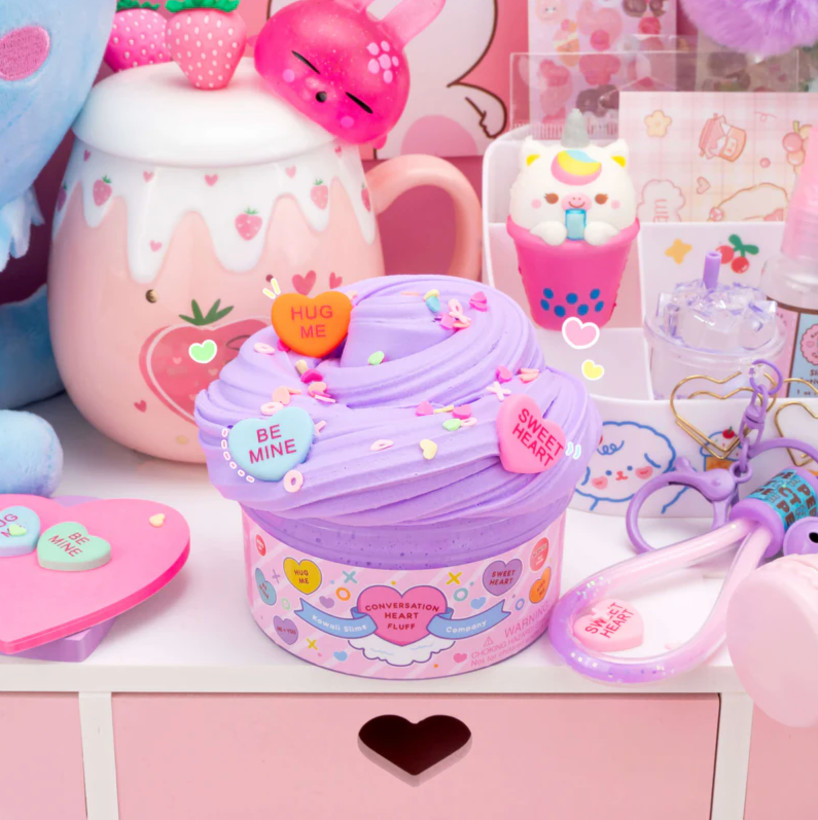 Conversation Heart Fluff Signature Dome? Slime