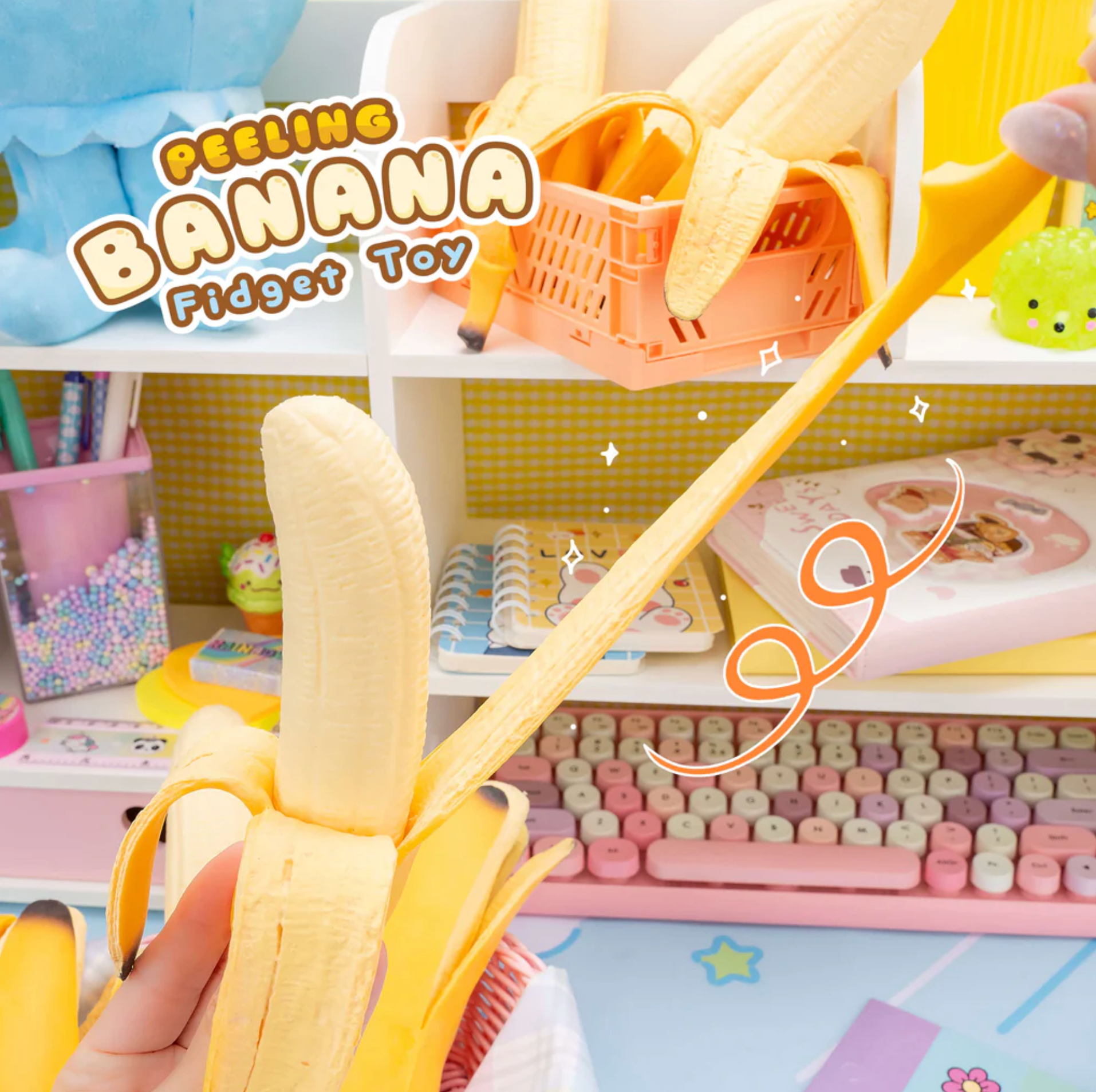 Peeling Banana Squishy Stress Toy