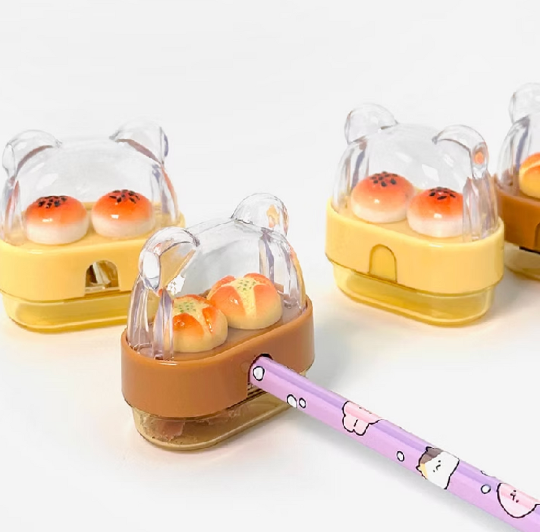 Baking Bear Pencil Sharpener with Storage Case
