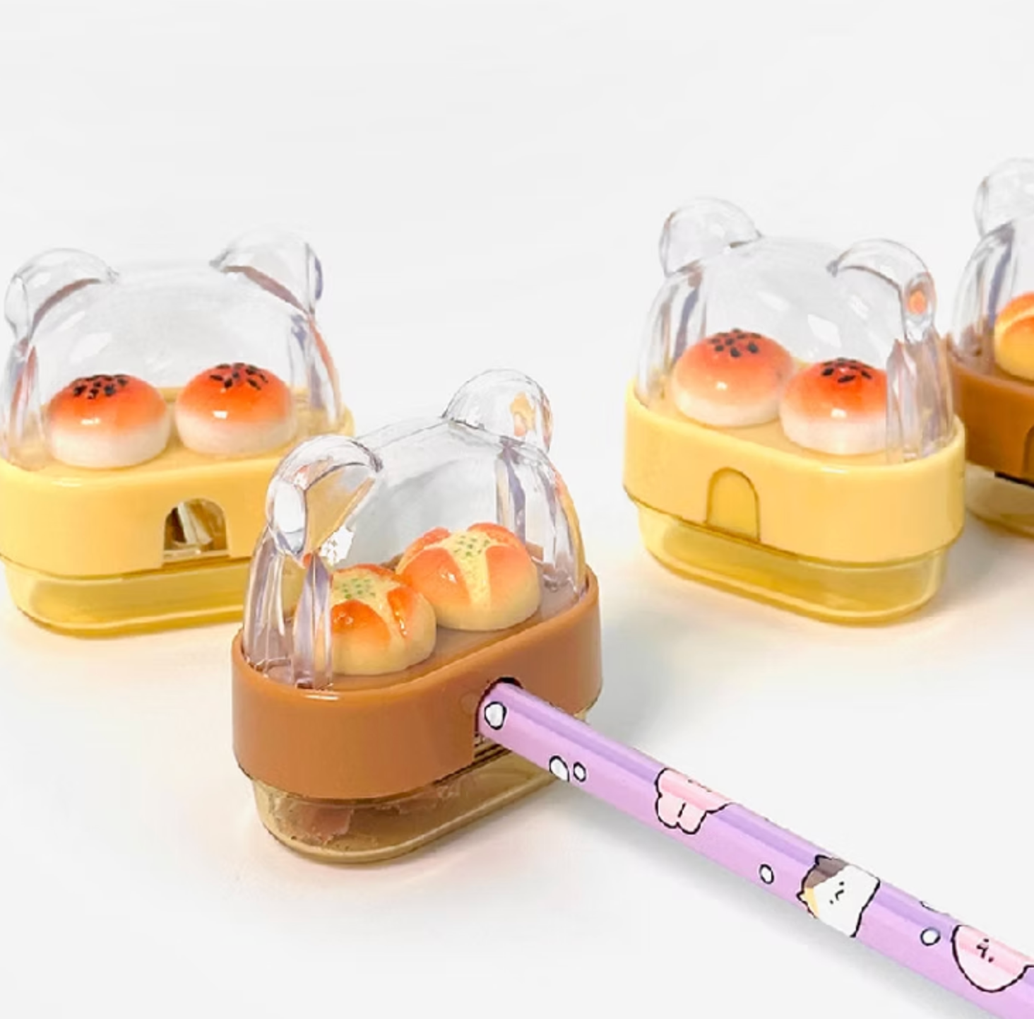 Baking Bear Pencil Sharpener with Storage Case