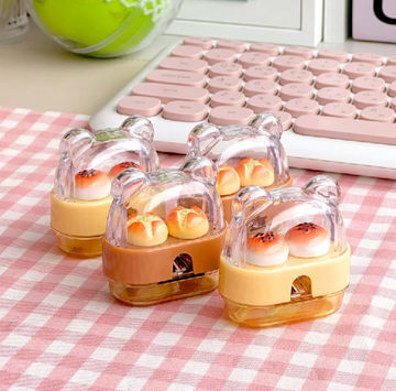 Baking Bear Pencil Sharpener with Storage Case