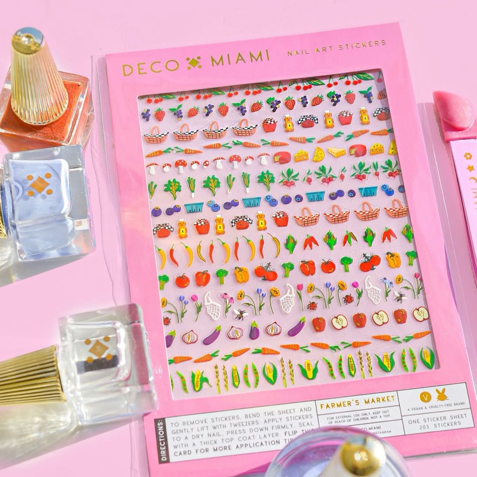 Deco Miami Nail Art Stickers