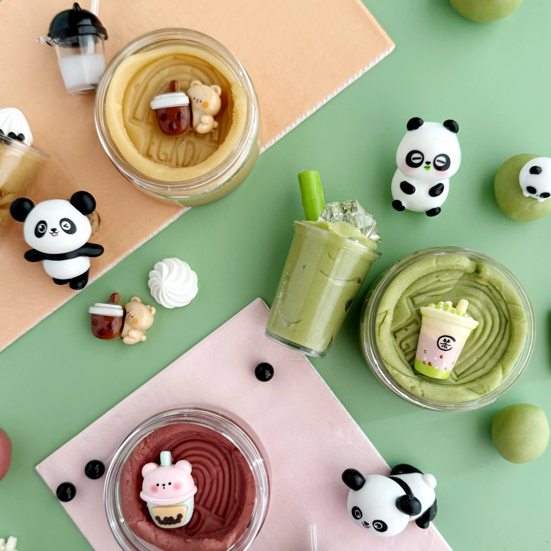 Bubble Tea Kiddough Play Kit