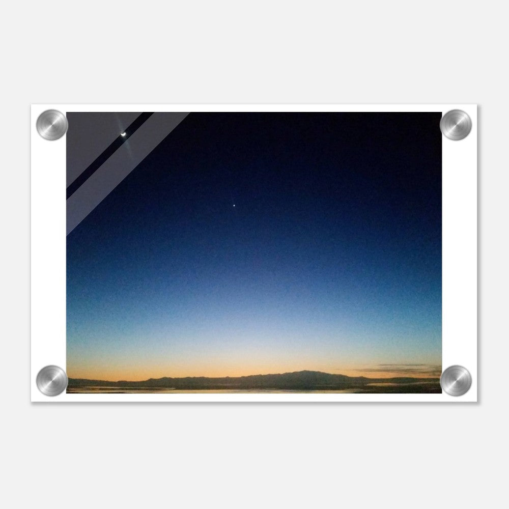 Starlit Horizon Acrylic Print - Serene Night Sky Wall Art