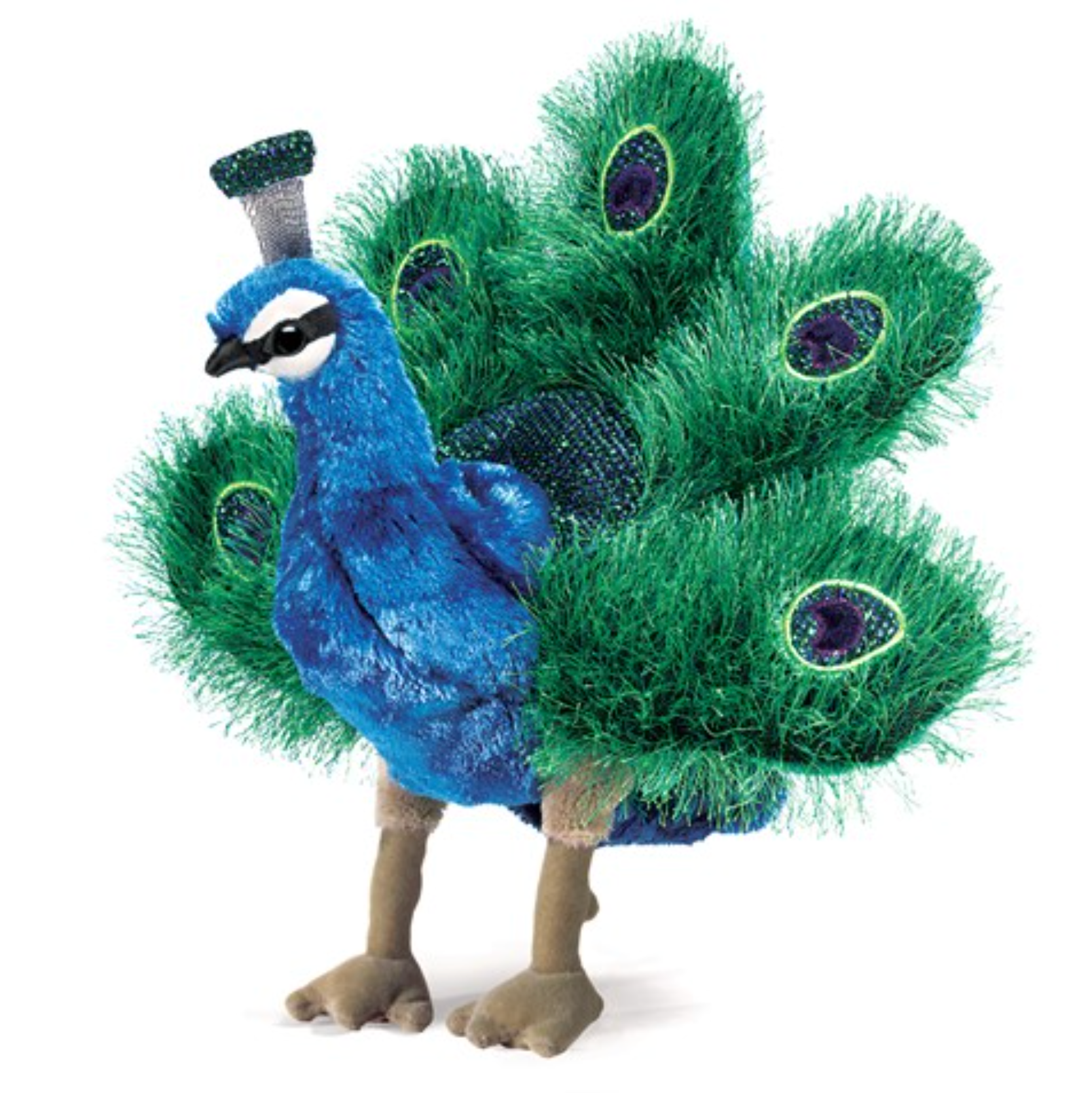 Hand Puppet - Small Peacock