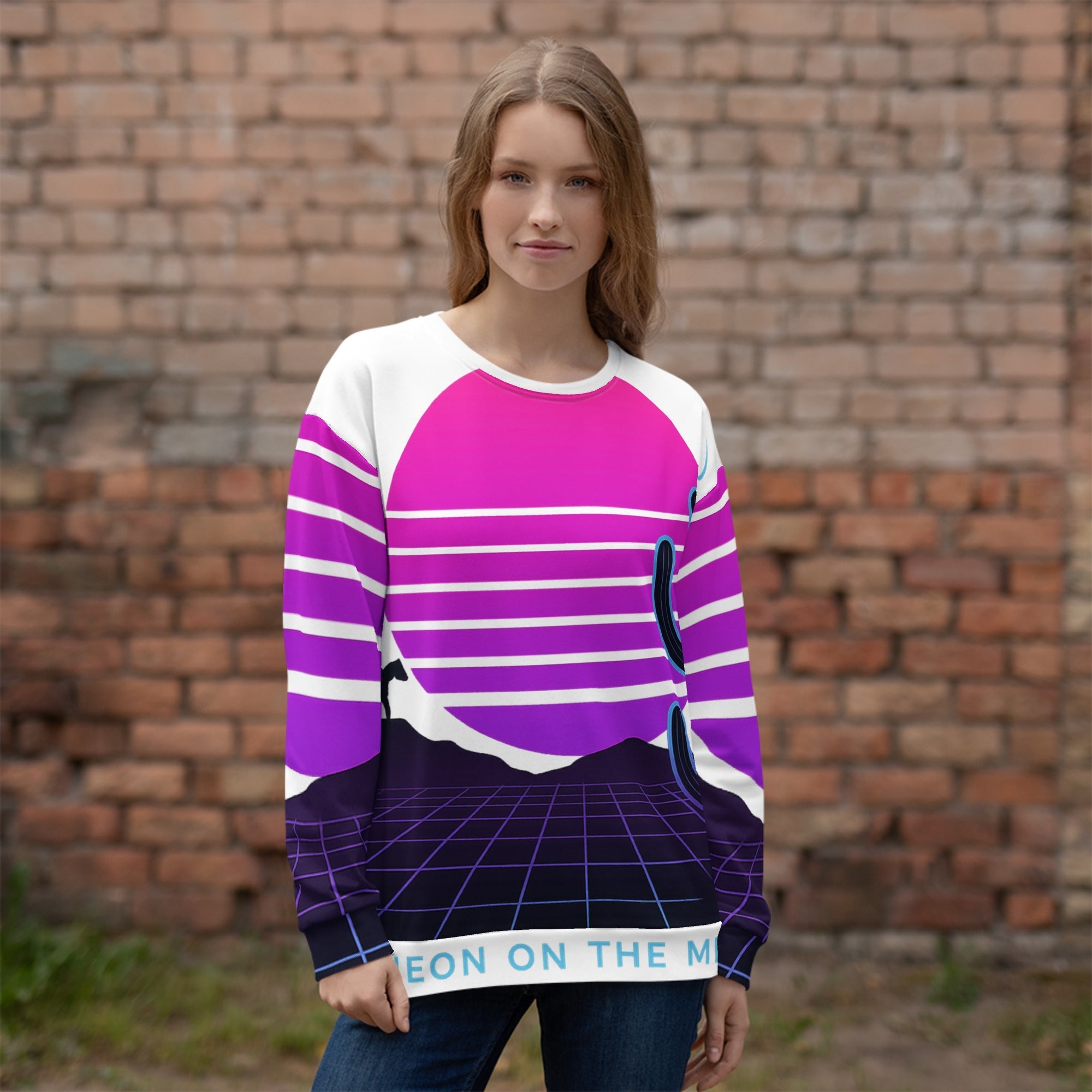 Neon On The Mesa ¨C Recycled Unisex Sweatshirt