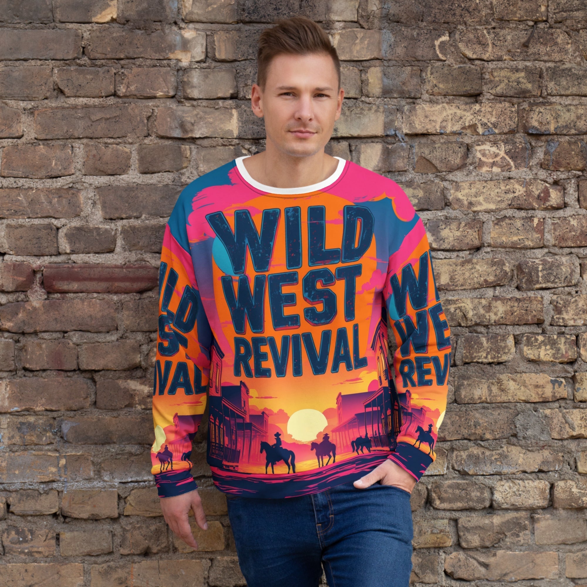 Wild West Revival ¨C Recycled Unisex Sweatshirt