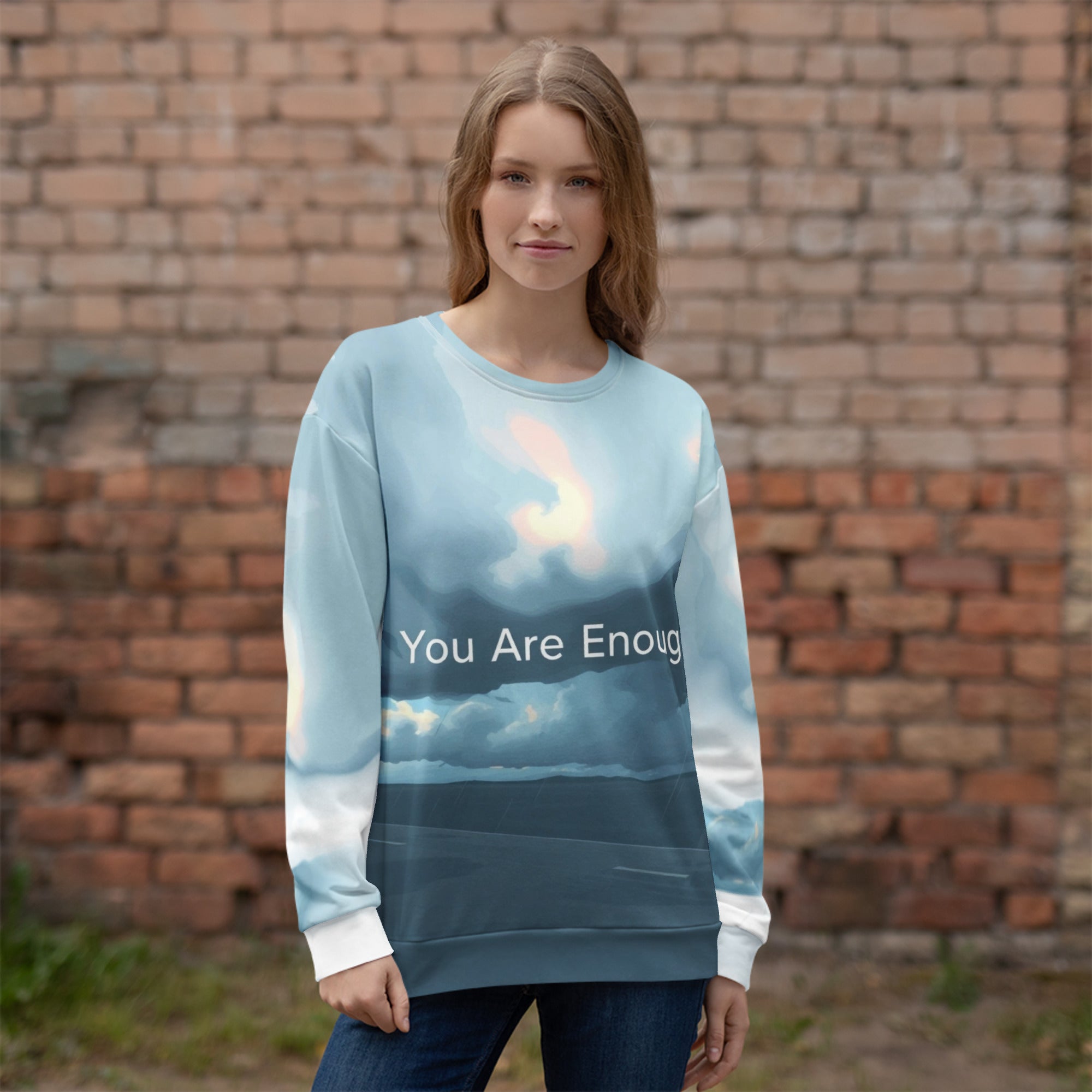 You Are Enough ¨C Recycled Unisex Sweatshirt
