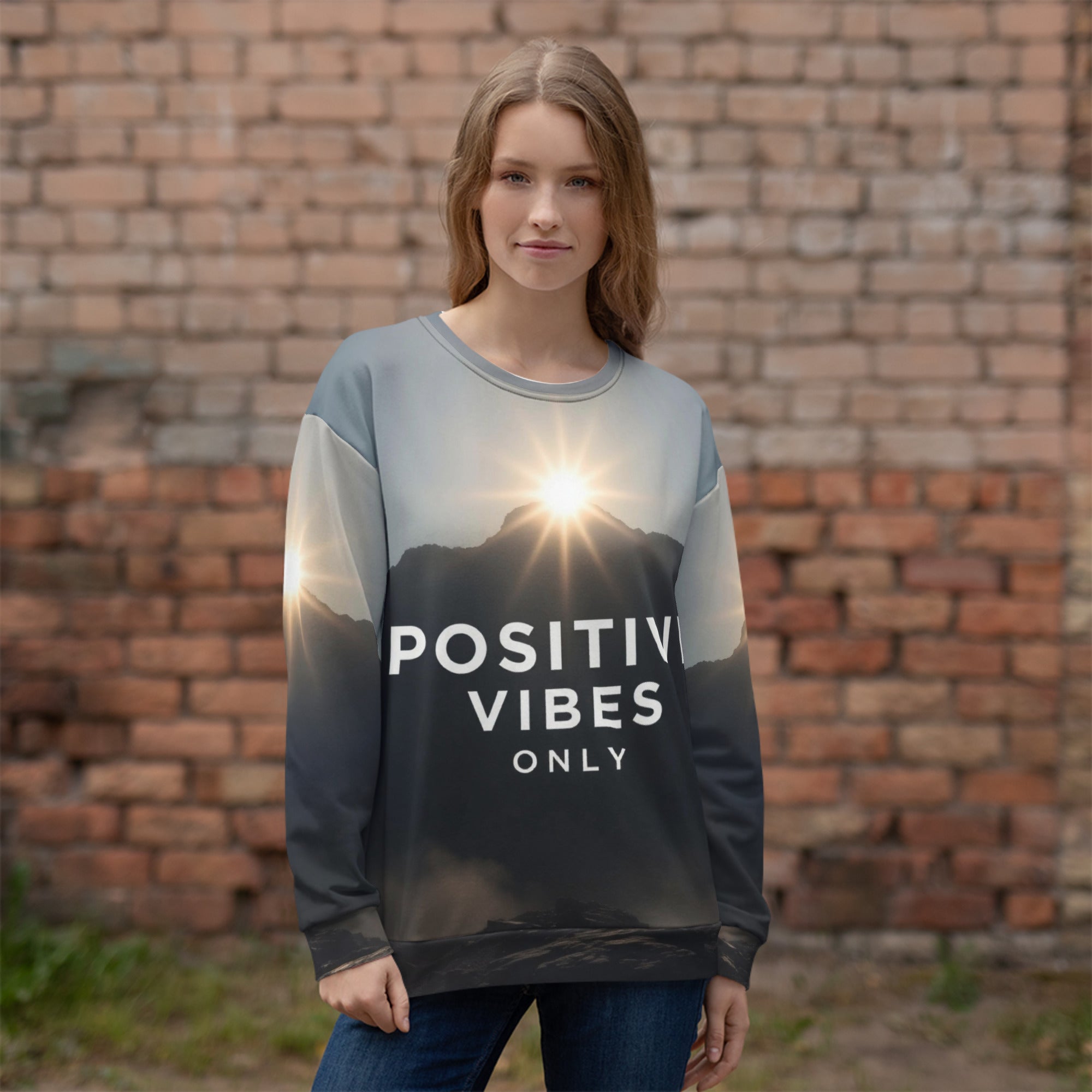 Positive Vibes Only ¨C Recycled Unisex Sweatshirt