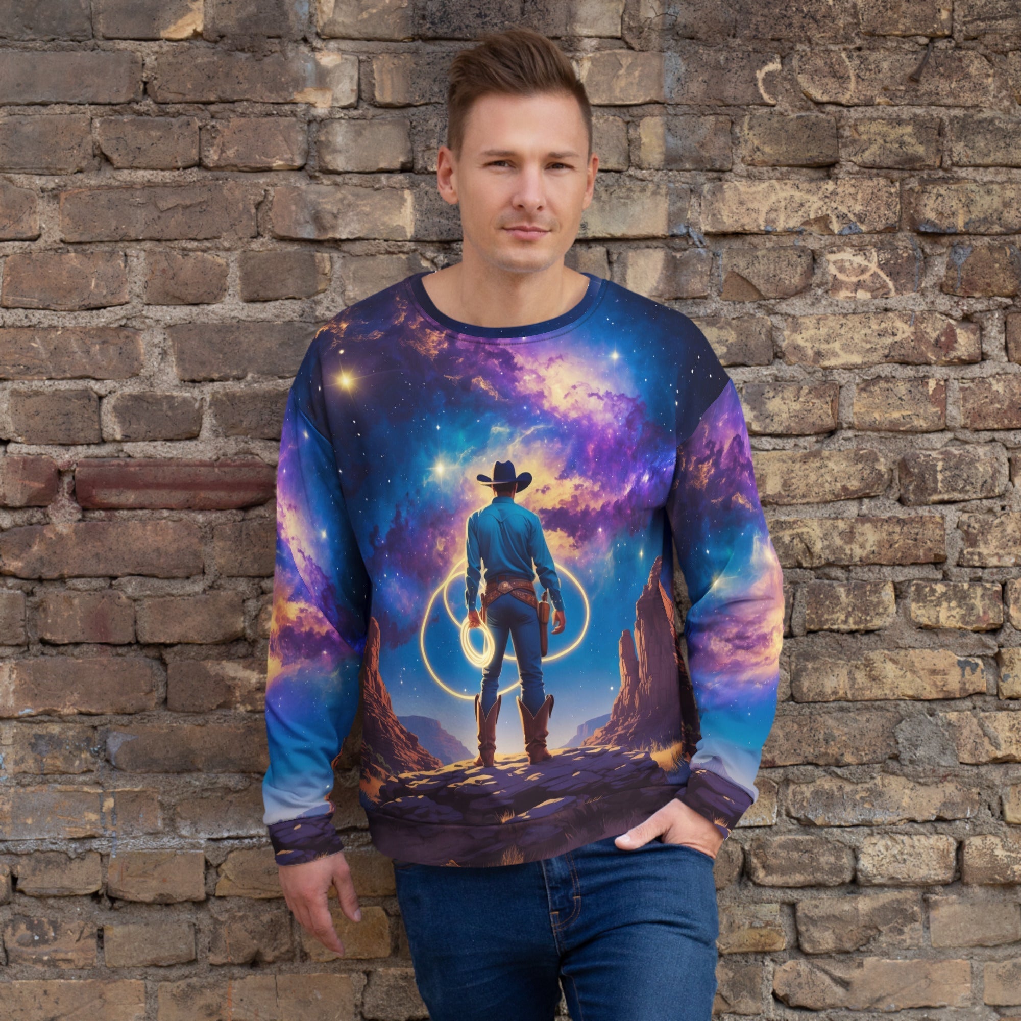 Cosmic Cowboy ¨C Recycled Unisex Sweatshirt