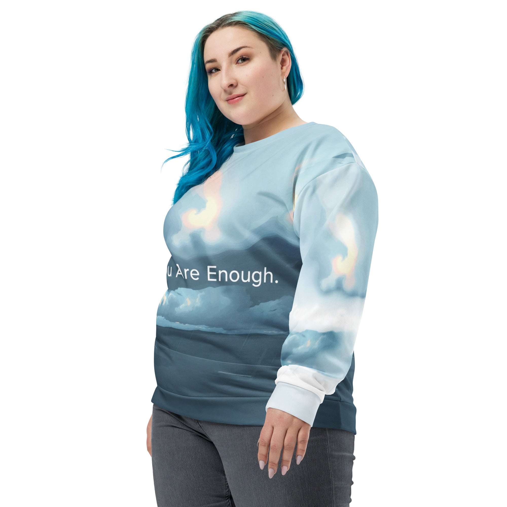 You Are Enough ¨C Recycled Unisex Sweatshirt