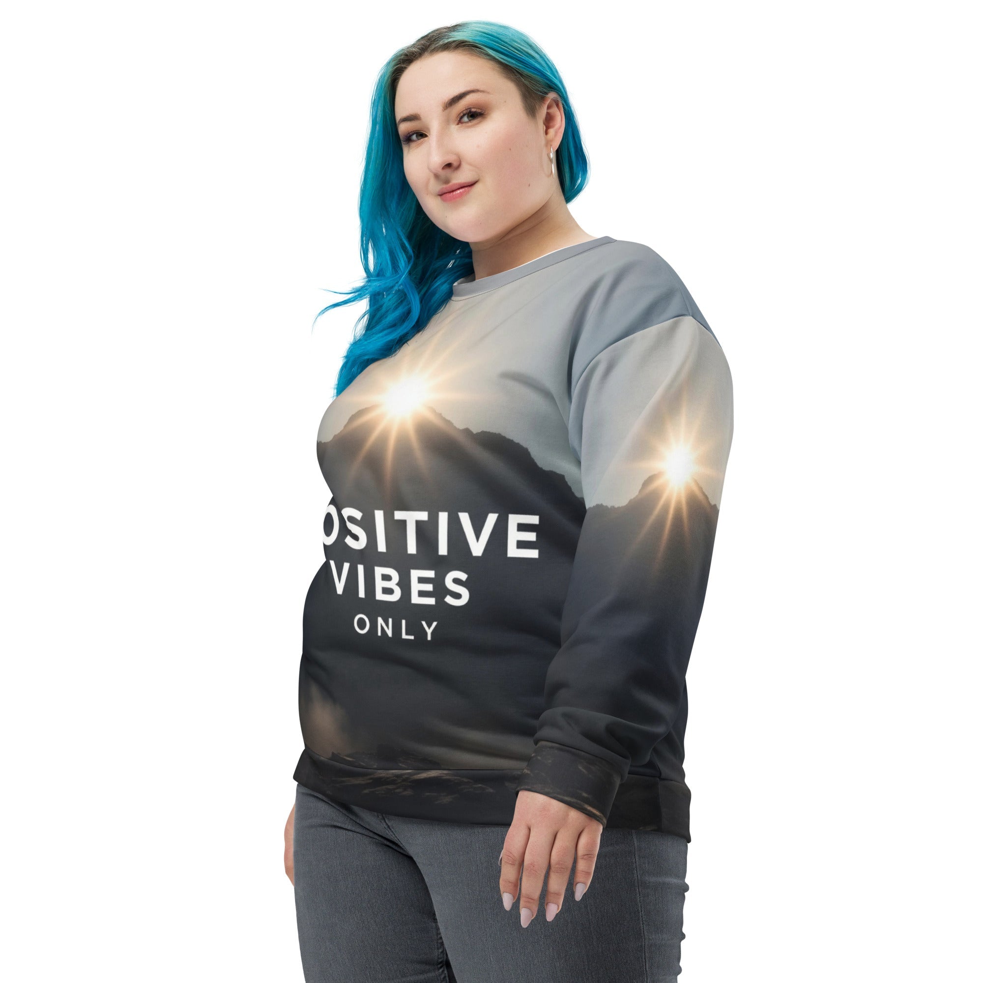 Positive Vibes Only ¨C Recycled Unisex Sweatshirt