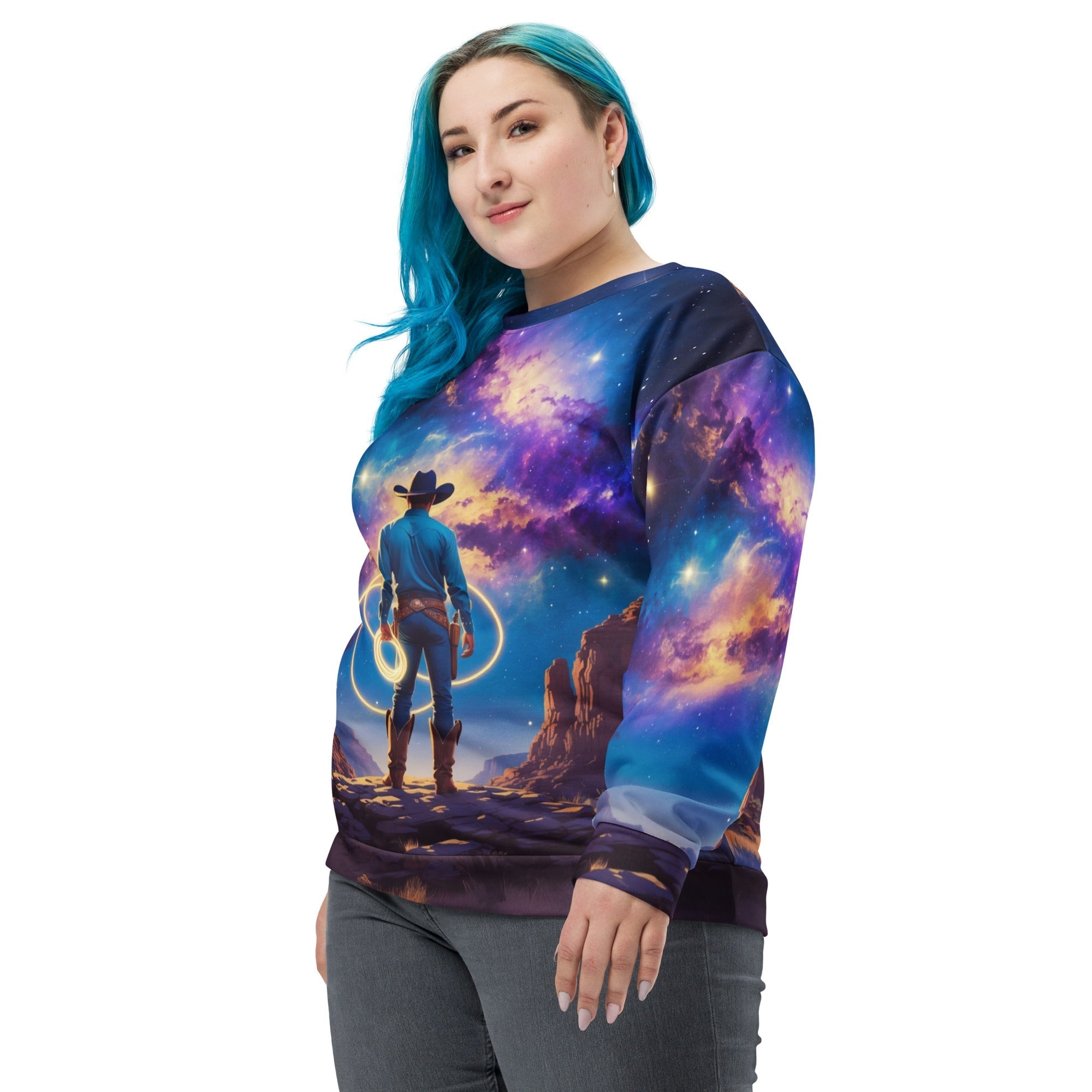 Cosmic Cowboy ¨C Recycled Unisex Sweatshirt