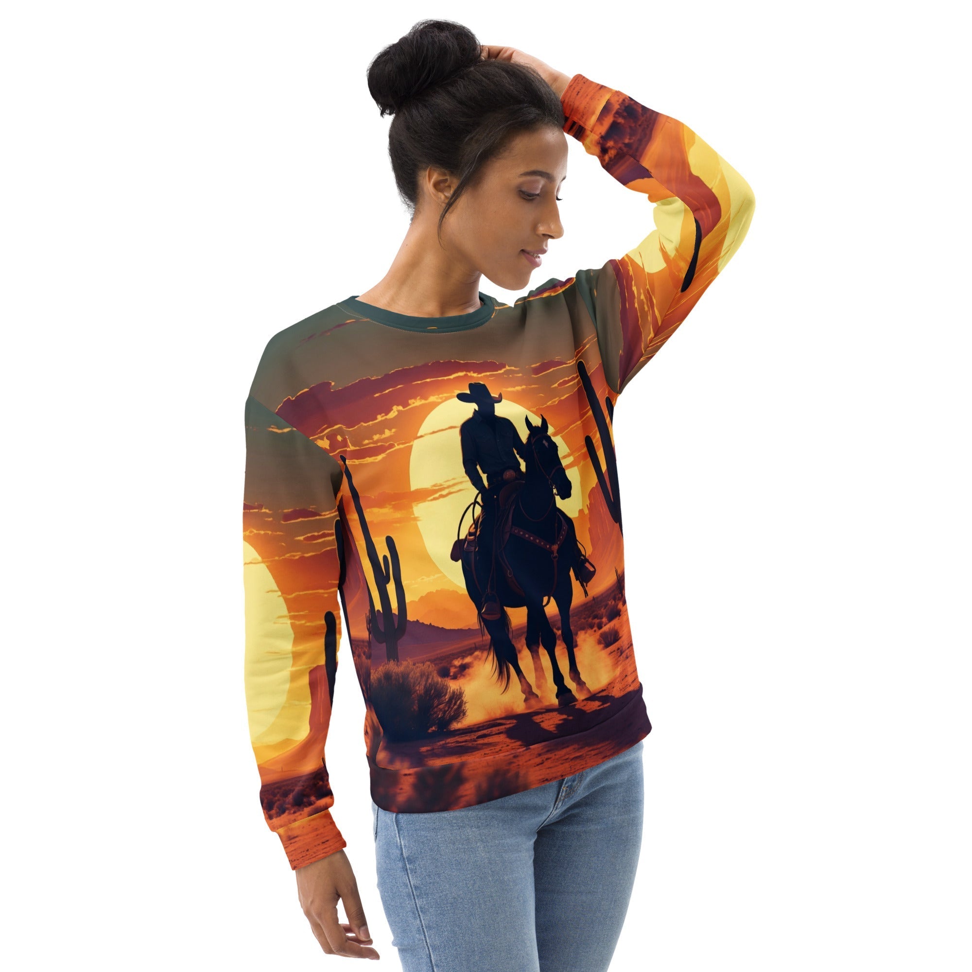 Desert Dusk Rider ¨C Recycled Unisex Sweatshirt