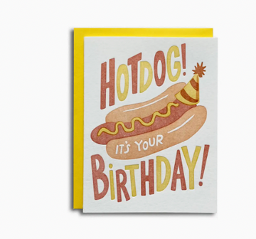 Hot Dog Birthday Card