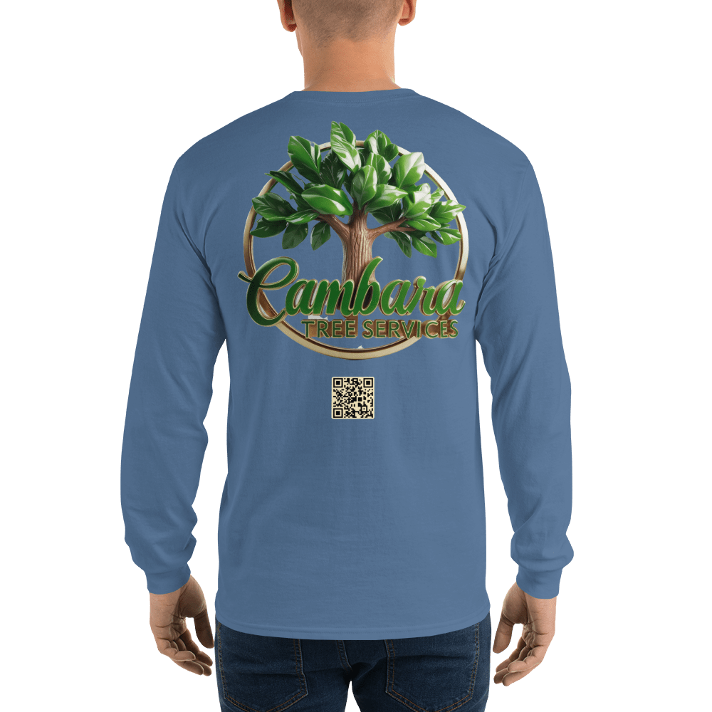 Custom Cambara Tree Services Long Sleeve Shirt ¨C Premium Cotton, Eco-Friendly Print, Durable Workwear